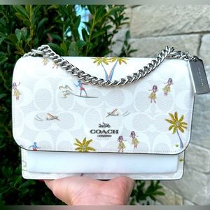 🌴Brand New COACH Klare Crossbody in Signature Canvas with Hula Print 🌴
